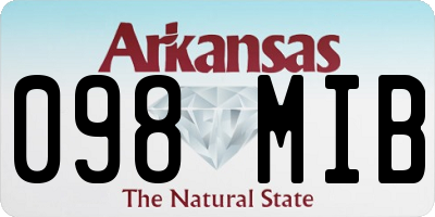 AR license plate 098MIB