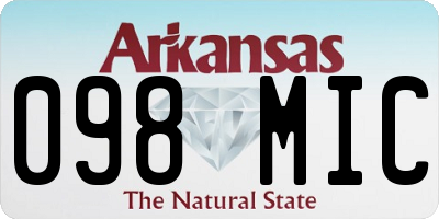 AR license plate 098MIC