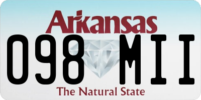 AR license plate 098MII
