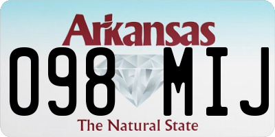 AR license plate 098MIJ