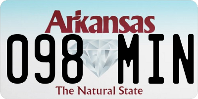 AR license plate 098MIN