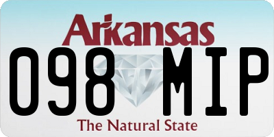 AR license plate 098MIP