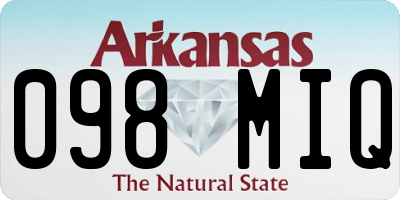AR license plate 098MIQ