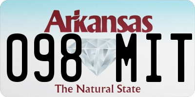 AR license plate 098MIT