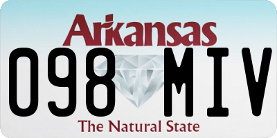 AR license plate 098MIV
