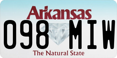 AR license plate 098MIW
