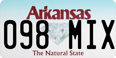 AR license plate 098MIX