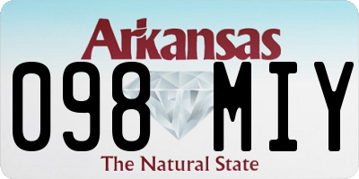AR license plate 098MIY