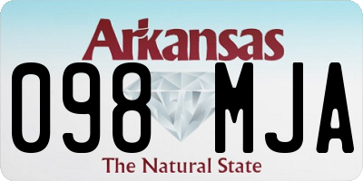 AR license plate 098MJA