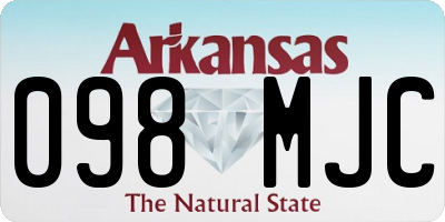AR license plate 098MJC
