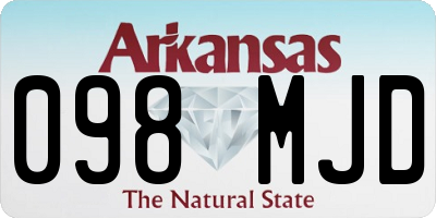AR license plate 098MJD
