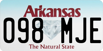 AR license plate 098MJE