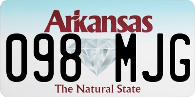 AR license plate 098MJG