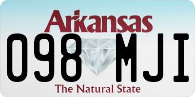 AR license plate 098MJI