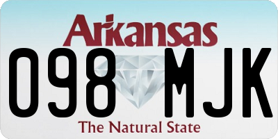 AR license plate 098MJK
