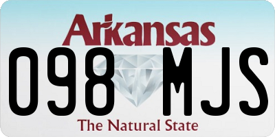 AR license plate 098MJS