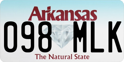 AR license plate 098MLK