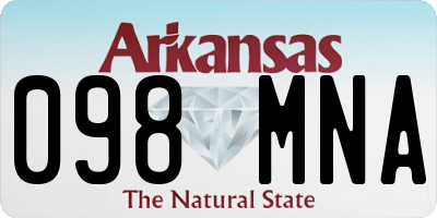 AR license plate 098MNA