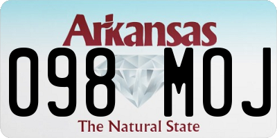 AR license plate 098MOJ