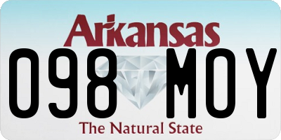 AR license plate 098MOY