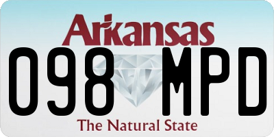 AR license plate 098MPD