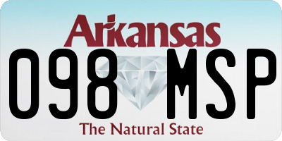 AR license plate 098MSP