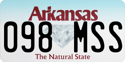 AR license plate 098MSS
