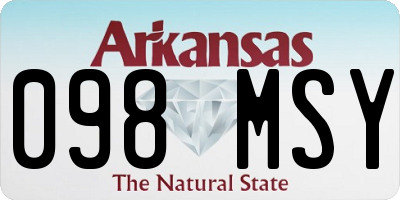 AR license plate 098MSY