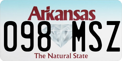 AR license plate 098MSZ