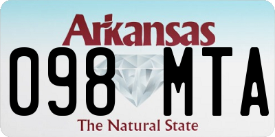 AR license plate 098MTA