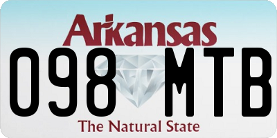 AR license plate 098MTB