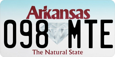 AR license plate 098MTE