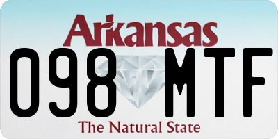 AR license plate 098MTF