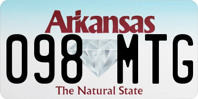 AR license plate 098MTG