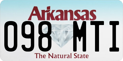 AR license plate 098MTI
