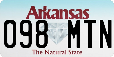 AR license plate 098MTN
