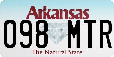 AR license plate 098MTR