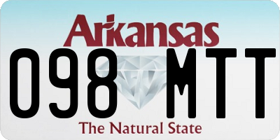 AR license plate 098MTT