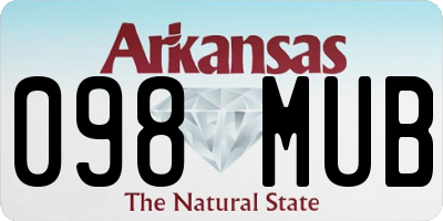 AR license plate 098MUB