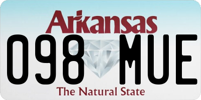AR license plate 098MUE