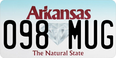 AR license plate 098MUG
