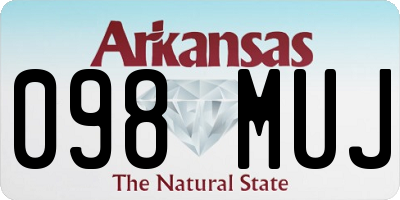 AR license plate 098MUJ