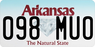 AR license plate 098MUO