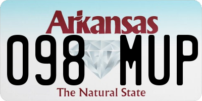 AR license plate 098MUP