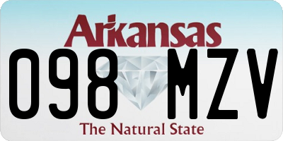 AR license plate 098MZV