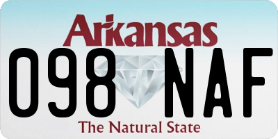 AR license plate 098NAF