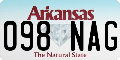 AR license plate 098NAG