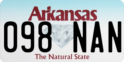 AR license plate 098NAN