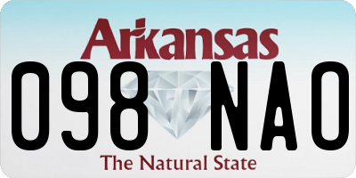 AR license plate 098NAO