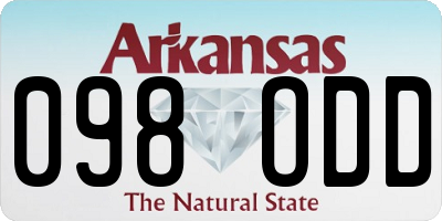 AR license plate 098ODD
